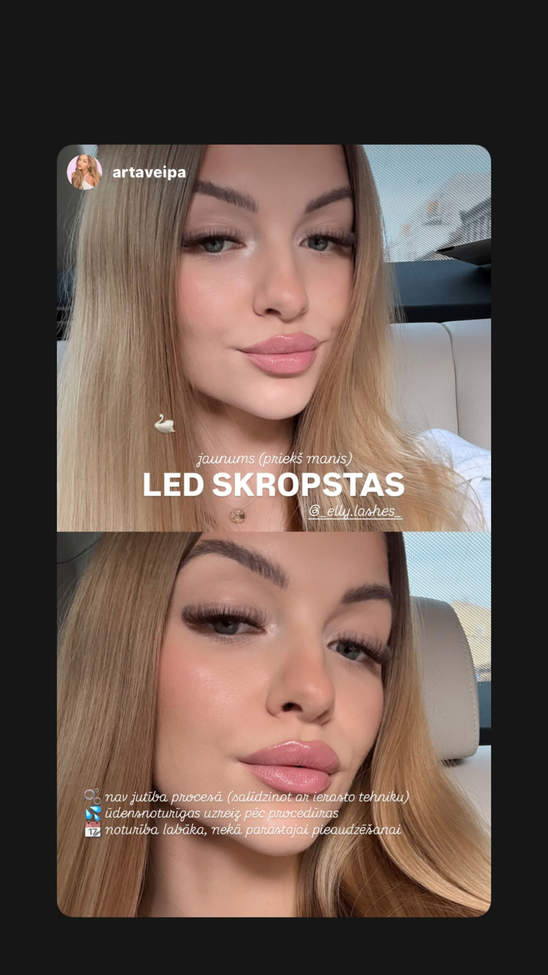 Klientes atsauksme — elly.lashes
